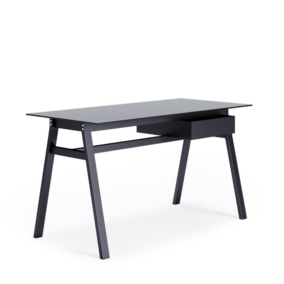 Richmond Glass Home Office Desk - Black, Grey or White Option